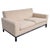 Contemporary Sofa in Cream Chenille from Minotti For Sale - Image 3 of 7