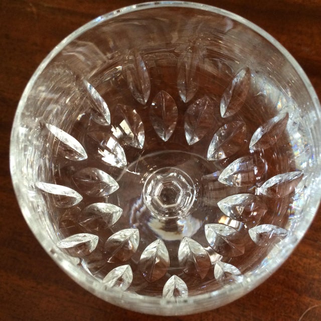 1970s Cut Crystal Wine Glasses by Schott-Zwiesel "Gardone" - Set of 4 For Sale - Image 5 of 11