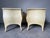 Cream Vintage Jimeco Ltda Colombian Goat Skin Lacquer Nightstands – A Pair For Sale - Image 8 of 16