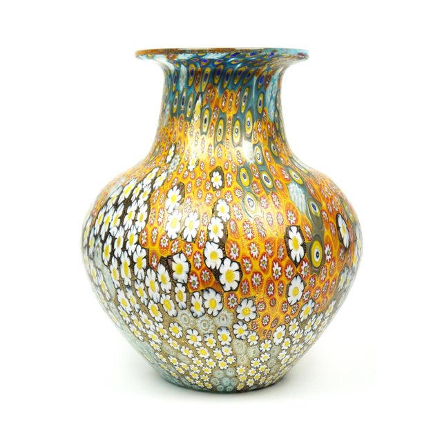 Orange Murrina Millefiori Glass Vase by Urban for Made Murano Glass, 2021 For Sale - Image 8 of 10