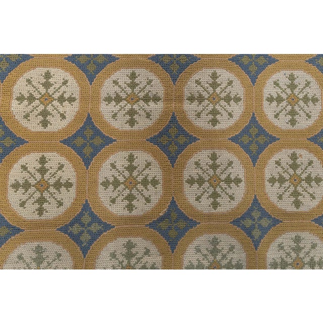 Doris Leslie Blau Antique Floral Soft Beige Needlework Rug - c. 1940 Portuguese For Sale In New York - Image 6 of 8