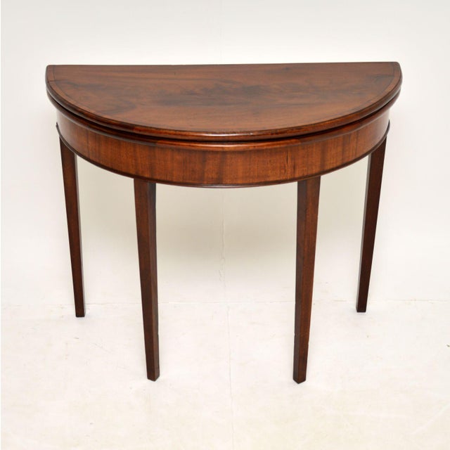 Antique George III Card Table, 1790 For Sale - Image 14 of 14