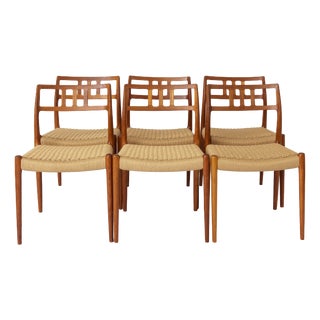 Danish Teak Model 79 Dining Chairs by Niels Otto Møller for J.L. Møllers, 1976s, Set of 6 For Sale