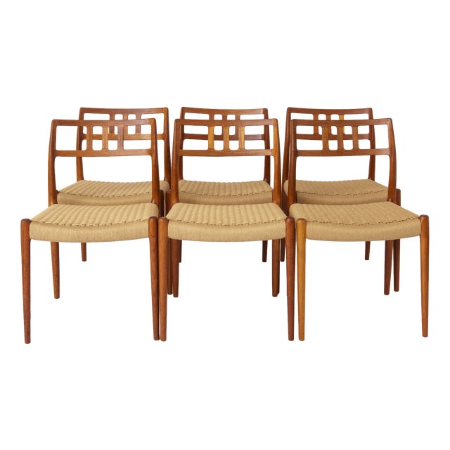 Danish Teak Model 79 Dining Chairs by Niels Otto Møller for J.L. Møllers, 1976s, Set of 6 For Sale