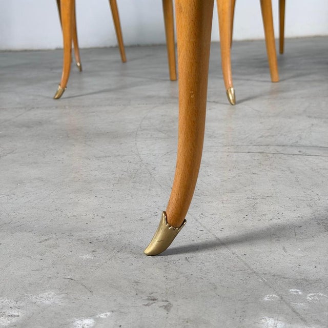 Chairs in Semi-Velvet Fabric by Paolo Buffa, 1950s, Set of 6 For Sale - Image 16 of 18