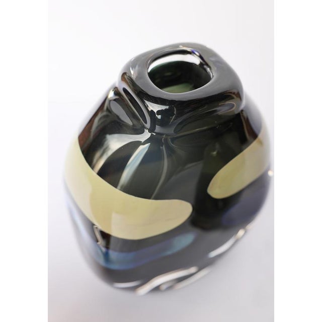 Contemporary Kaiho III Vase in Mouthblown Glass by Pia Wüstenberg For Sale - Image 3 of 9