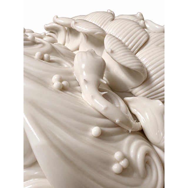 White Early 20th Century Large Blanc-De-Chine-Style Multi-Armed Guanyin Porcelain Figure, 17 Inches For Sale - Image 8 of 9