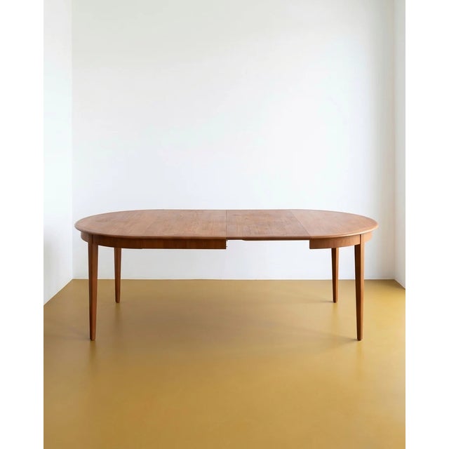 1950s Vintage Danish Round Table with Shaped Edge, 1950s For Sale - Image 5 of 8