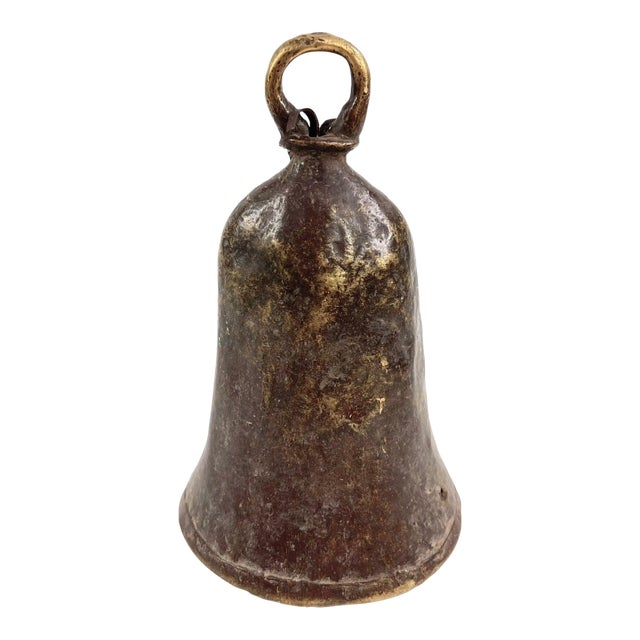 Early 20th Century Benue Brass Bell Nigeria For Sale