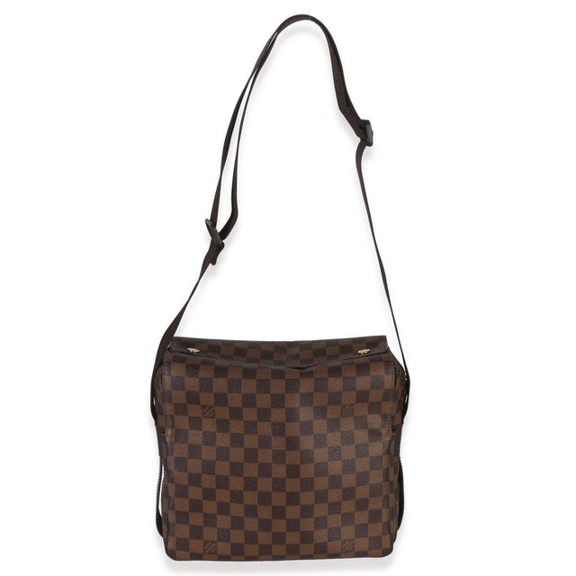 Brown Damier Ebene Naviglio Messenger Bag For Sale - Image 8 of 9