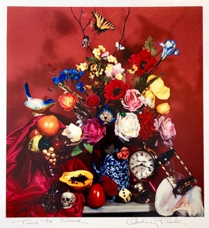 Audrey Flack, Pop Art Vintage Color Photograph Dye Transfer Print "Time to Save" Audrey Flack, 1984