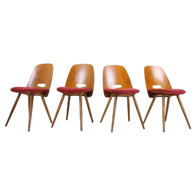 Dining Chairs attributed to Frantisek Jirak for Tatra, 1960s, Set of 4 For Sale