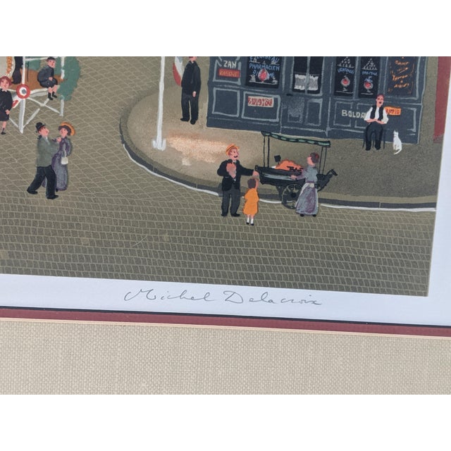 Late 20th Century Michel Delacroix "Le Grand Bal" Pencil Signed & Numbered Limited Edition Lithograph 146/150, Professionally Framed For Sale In New York - Image 6 of 16