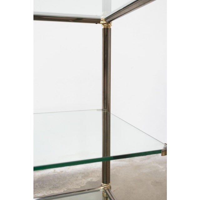 Service Trolley in Bronzed Metal and Glass, 1970s For Sale - Image 6 of 11