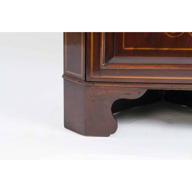Wood Late Victorian Marquetry Corner Cabinet For Sale - Image 7 of 8