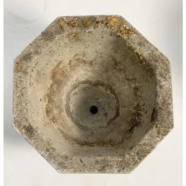 Mid 20th Century English Garden Stone Octagonal Urn Planters 'Individually Priced' For Sale - Image 5 of 12