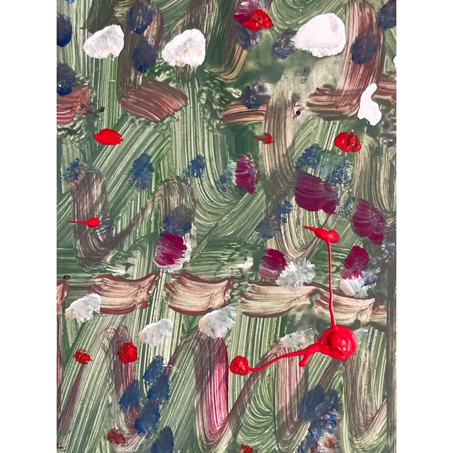 1970s Abstract Mixed Media Palm Beach Summer by Elia Framed For Sale - Image 4 of 4
