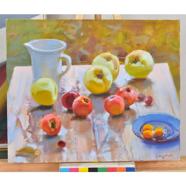 Valery Bayda, Apple Time, 2023, Oil Painting on Canvas For Sale - Image 4 of 5