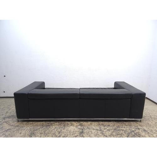 Boston Sofa in Black Leather from Who's Perfect For Sale - Image 6 of 14