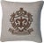 French Zardozi Embroidery Linen 18"x18" Throw Pillow For Sale - Image 3 of 3