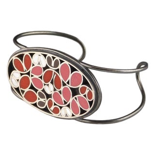 Oval Leaf Bangle by Sadie Wang, Attributed For Sale