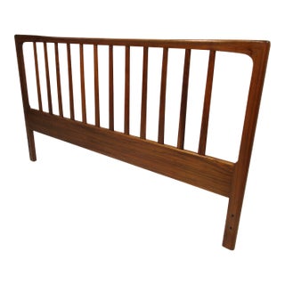 Folke Ohlsson Teak Queen Headboard by Dux Denmark For Sale