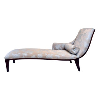 Stickley Brothers Neoclassical Chaise Lounge, Mahogany Upholstery, Usa For Sale