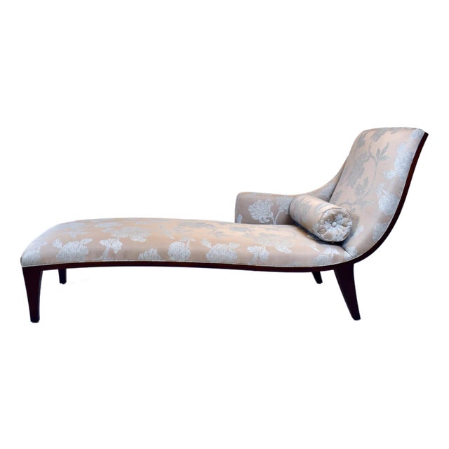 Stickley Brothers Neoclassical Chaise Lounge, Mahogany Upholstery, Usa For Sale