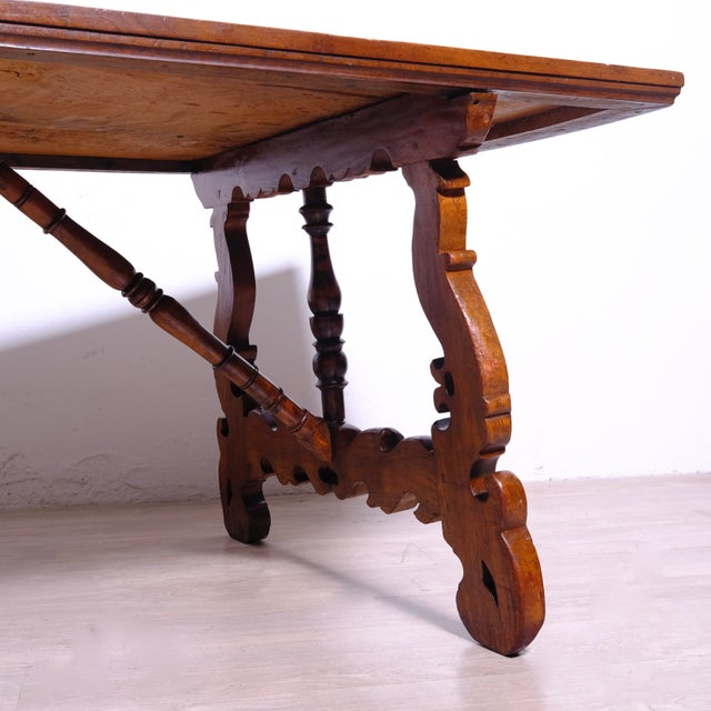 Walnut Table from Frattino, Late 19th Century For Sale - Image 6 of 18