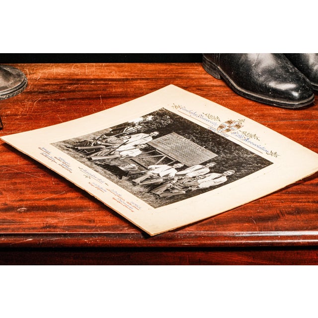 1940s Preppy University of Cambridge Riffle Association Antique Photograph Portrait Trophy Hunting Shooting Country Home Decor For Sale - Image 13 of 14