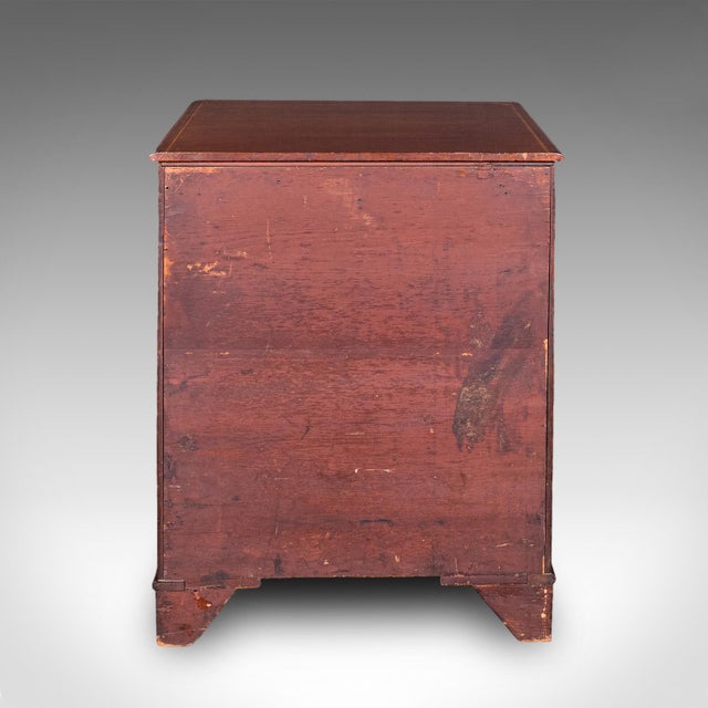 1900 - 1909 Antique Small Chest of Drawers, English, Georgian Revival, Tallboy, Edwardian For Sale - Image 5 of 11
