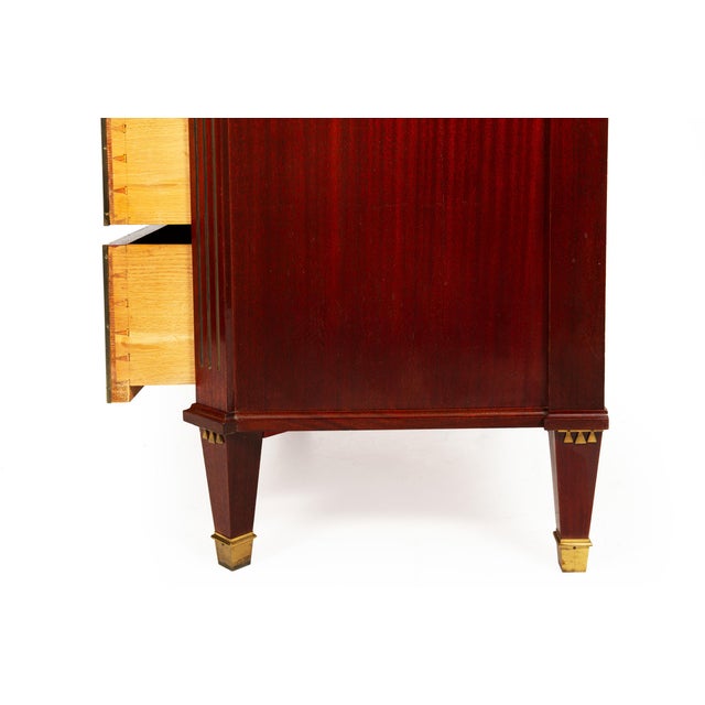 Swedish Gustavian Style Antique Mahogany Chest of Drawers Commode For Sale - Image 12 of 18