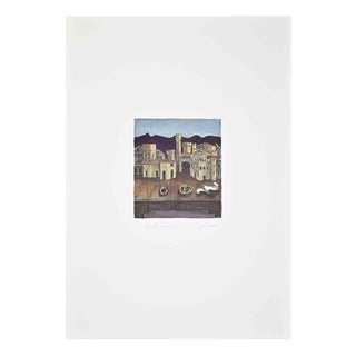 Franco Fortunato, Cityscape, 1990s, Etching For Sale