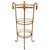 Gold 1960 Italian Gold Tole Rope & Tassels 3-Tier Etagere With Glass For Sale - Image 8 of 8