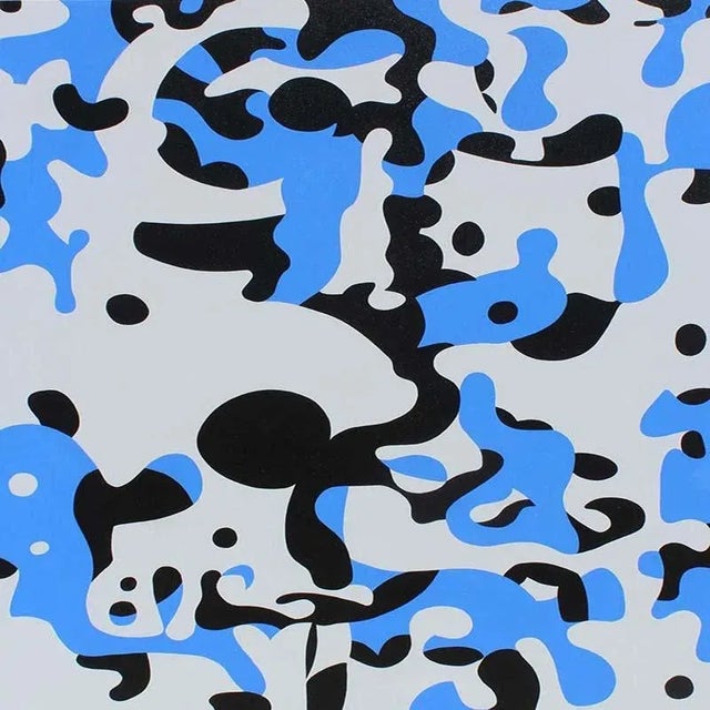 Textile Cecil Touchon Original Painting on Canvas Titled: PDP919ct17 (2017) For Sale - Image 7 of 7