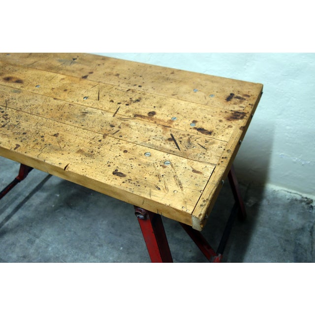 Brown Vintage French Virax Workbench, 1960s For Sale - Image 8 of 14