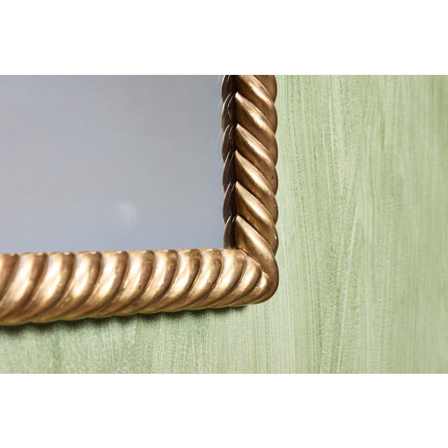 Mid 20th Century French Braided Gilt Mirror For Sale - Image 5 of 9