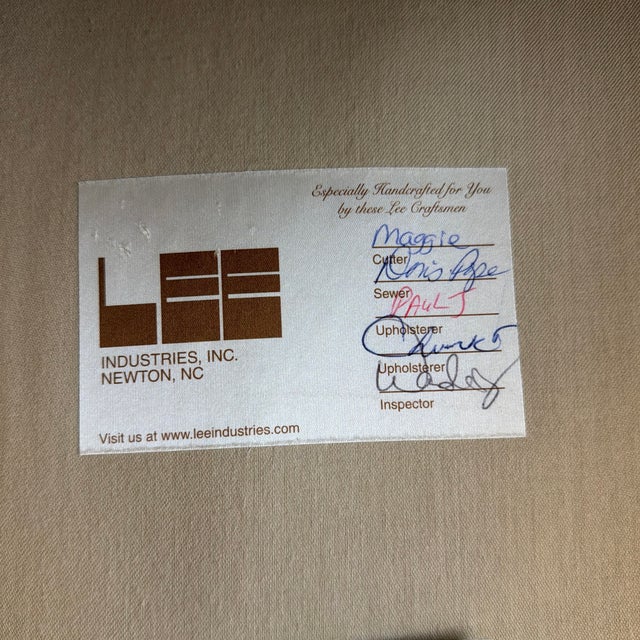 2000 - 2009 Lee Industries Custom Velvet Sofa Set (3895-03) For Sale - Image 5 of 11