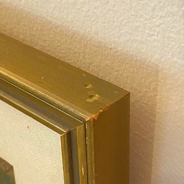 Vintage Mid-Century Landscape Watercolor Lake Scene Framed Wall Art Signed W Dixon For Sale - Image 12 of 12