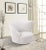 Textile Pasargad Home Vicenza Cortina White Crescent Swivel Chair For Sale - Image 7 of 9