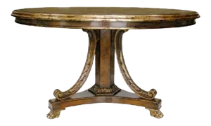 Regency Style Classic Savannah Round Dining Table by Randy Esada Designs