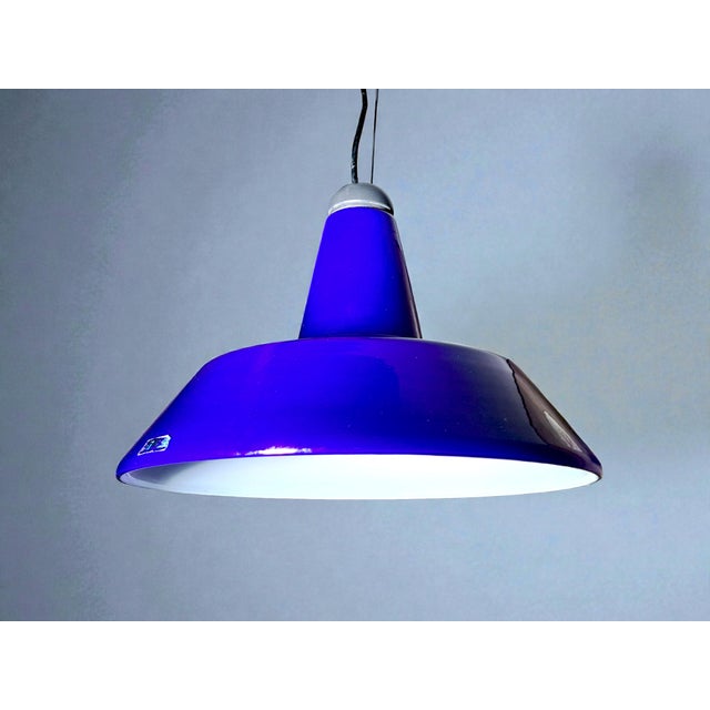Black Murano Glass Pendant Lamp, 1990s For Sale - Image 8 of 8