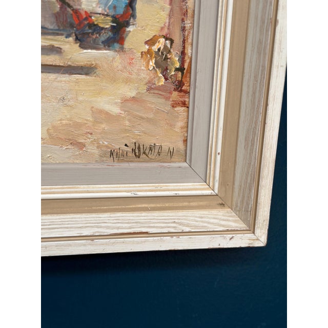 Mid-Century Modern Knut Norman, Venice, 1950s, Oil on Panel, Framed For Sale - Image 3 of 18