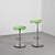 Pair of stools designed in the 1970s by Etienne Fermigier. A tribute to our farmers and their tractors! The chrome-plated...