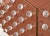 Terracotta Murano Glass Cabinet with 90 Clear Spheres and Brass from Justfurnituress SRL For Sale - Image 4 of 9