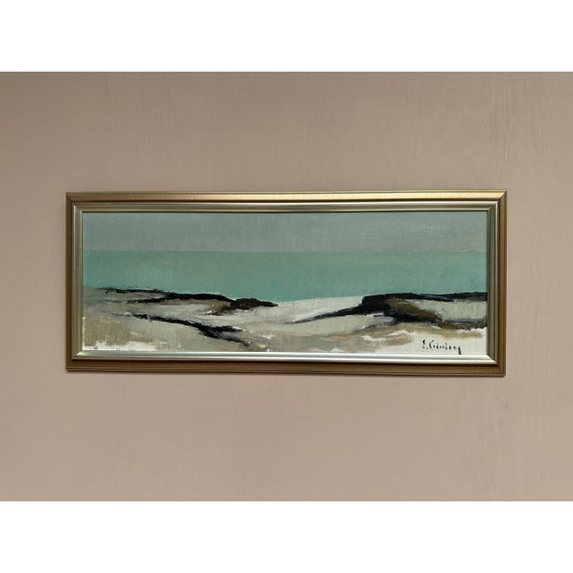 Eric Cederberg, Coastal Landscape, 1950s, Oil on Canvas, Framed For Sale - Image 9 of 18