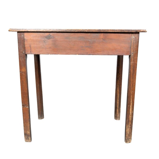 Traditional George III Oak Side Table For Sale - Image 3 of 11