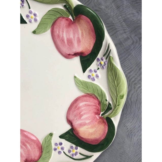 Vintage Decorative Majolica Pottery Plate For Sale In New York - Image 6 of 13