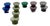 Small Dutch K10 Carnaval Glasses by Max Verboeket for Kristalunie Maastricht, Set of 11 For Sale