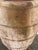 Monumental Ribbed Terracotta Planter With Heavily Distressed Patina For Sale - Image 9 of 11
